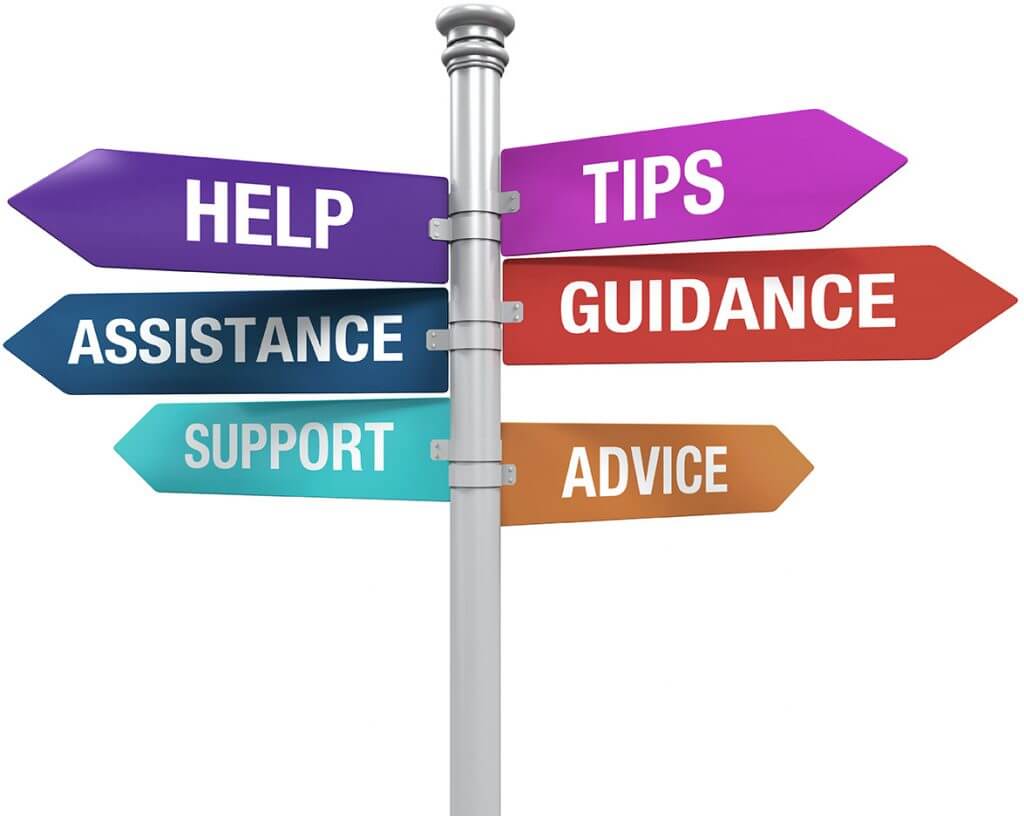 Support Tip Advice Guidance Help Assistance